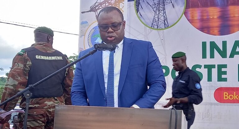Électricité: Le poste Électrique de Boké inauguré par le Premier Ministre Bernard Gomou