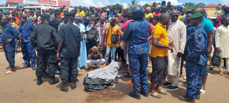 Matoto-Société : Un accident mortel au marché de   Tombolia