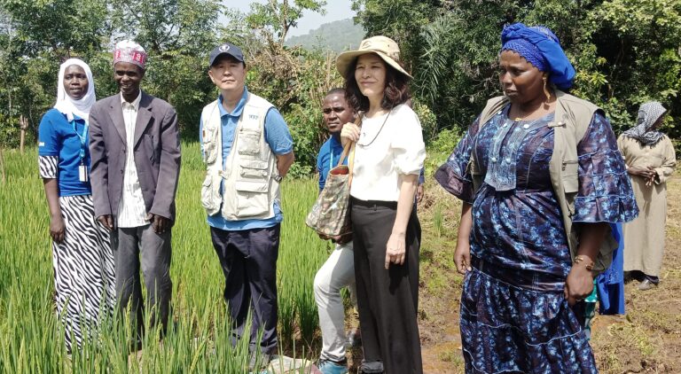 Labé/Agriculture : Une délégation onusienne visite les actions du PAM dans la sous-préfecture de Dalein