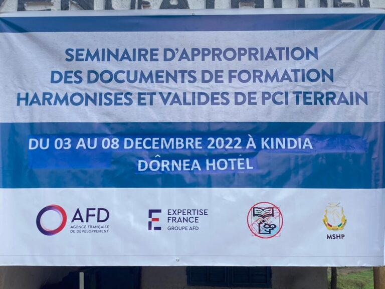 Guinée/Santé : Tenue d’un séminaire d’appropriation des documents harmonisés et validés de la Prévention et Contrôle des Infections (PCI)