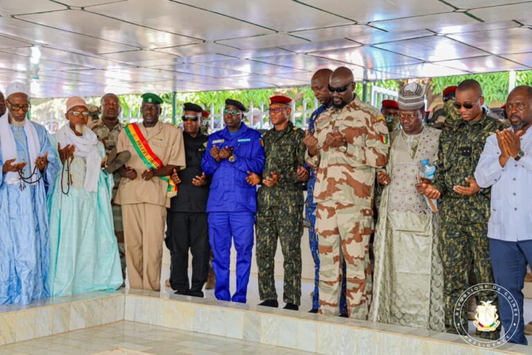 Guinée/Dubréka: Le Président de la transition au sacrifice en faveur de feu le Général Lansana Conté à Moussayah