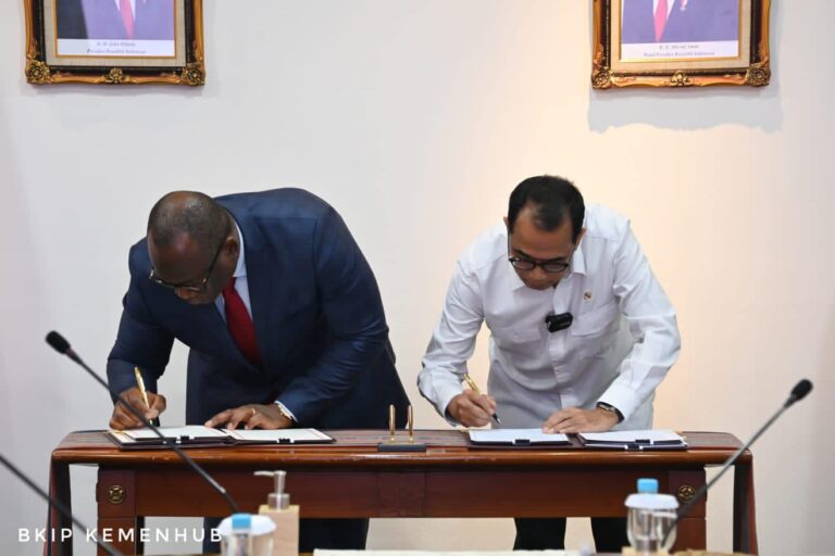 Guinée : Signature d’un accord de coopération dans le domaine du transport entre la Guinée et l’Indonésie