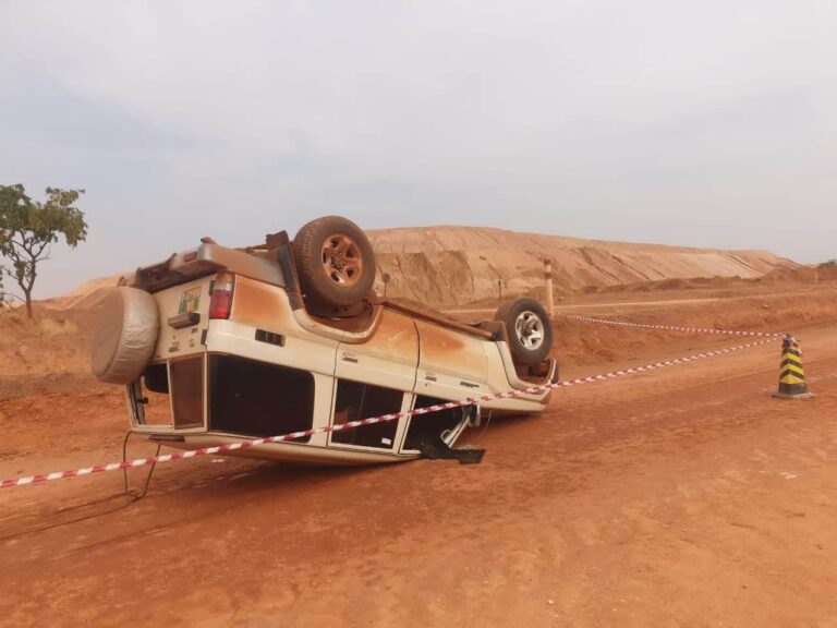 Mandiana: Le préfet  col.  Fodé Soumah  blessé dans un accident de la circulation !