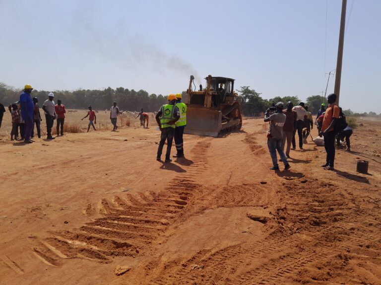 Siguiri: Lancement des travaux de construction d’une route reliant la ville au débarcadère du fleuve Niger (Djoliba)