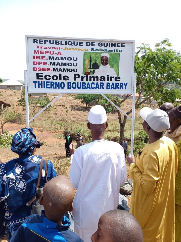 Mamou : L’école primaire de Pergol dans le quartier Thiewgol rebaptisée école primaire ‘’Thierno Boubacar Barry’’