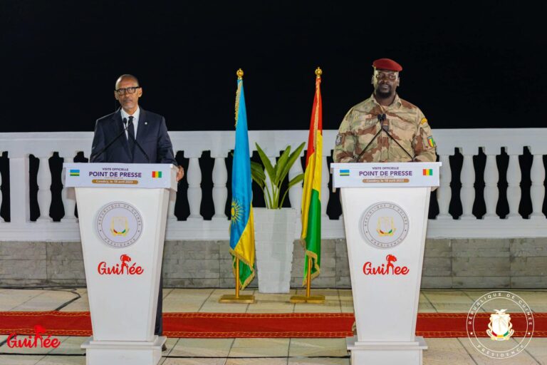 Guinée: Communiqué conjoint  portant sur  la visite  du président rwandais à Conakry