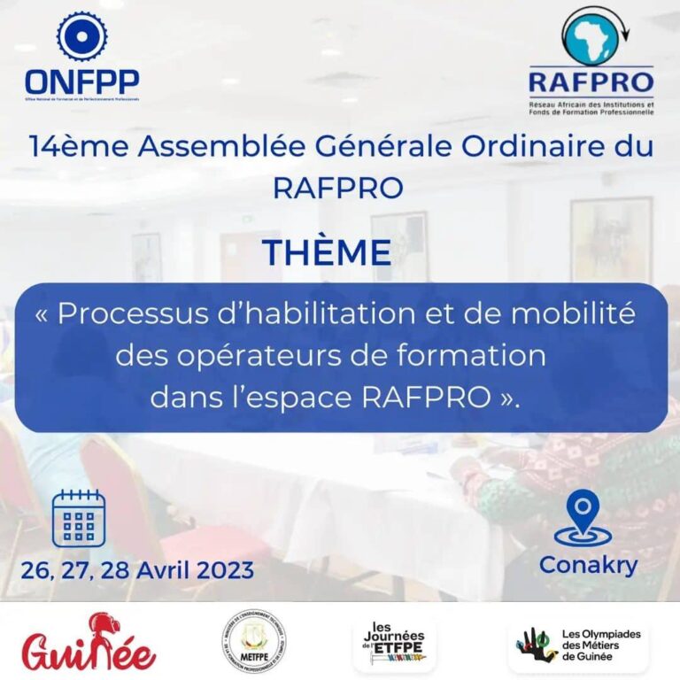 ONFPP: 14ème Assemblée Générale Ordinaire du RAFPRO