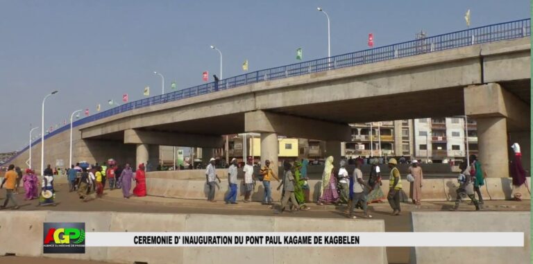 GUINEE INFRASTRUCTURE : INAUGURATION PONT PAUL KAGAME DE KAGBELEN