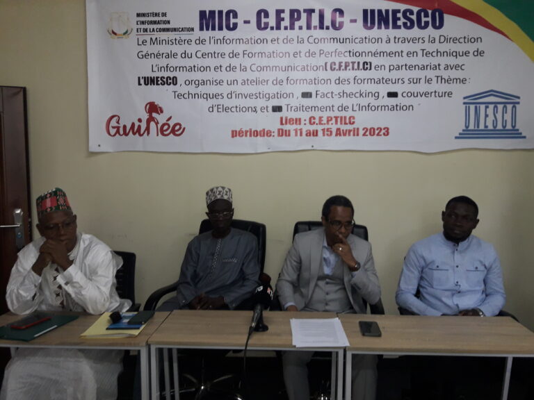 Guinée/Médias : 30 journalistes en formation des formateurs sur les techniques d’investigation, le fact-cheking, la couverture des élections et le  traitement de l’information
