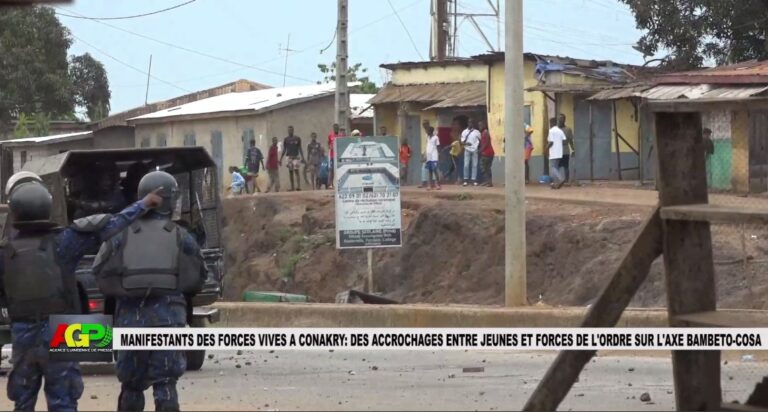 MANIFESTATION SUR L’AXE PAR LES FORCES VIVES