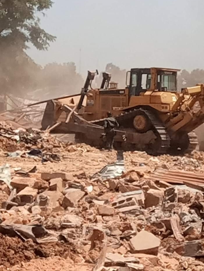 Kamsar/Déguerpissement : Plusieurs bâtiments démolis par les bulldozers au quartier Amacef