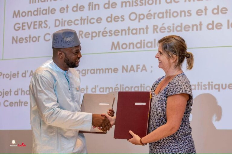 Guinée/Economie: Signature de nouveaux accords de financement auprès de la Banque Mondiale