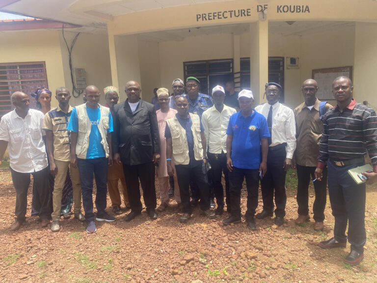 Koubia : Le chef du bureau UNICEF des régions de Labé et Mamou en visite de travail dans la préfecture