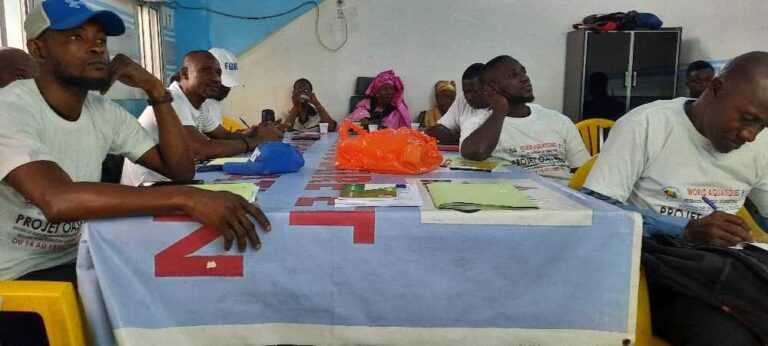 Guinée/Natation : 20 membres du bureau exécutif de la Fédération Aquatique de Guinée renforcent leurs capacités de gestion