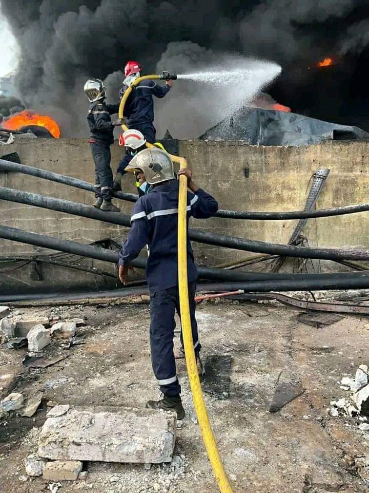 INCENDIE A KALOUM :LE DÉPÔT D’HYDROCARBURE DE TOMBO EN FEU