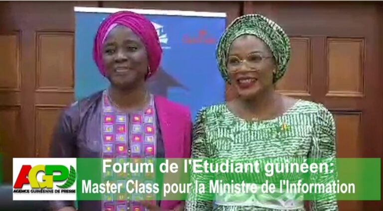 Forum de l’Etudiant Guinéen : Master class pour la Ministre de l’information