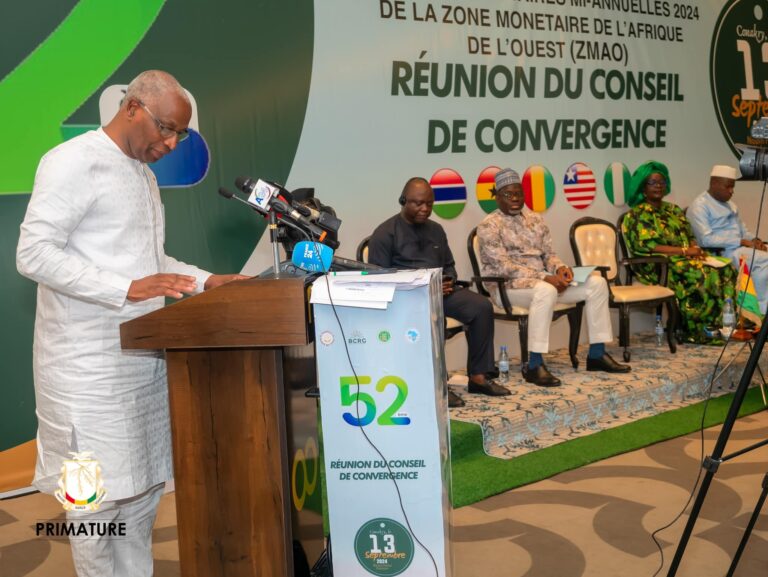 Guinée: Cérémonie de clôture de la 52e réunion du conseil de convergence des ministres et gouverneurs des banques centrales de la ZMAO)