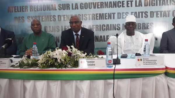 Guinée/OIF : Le premier ministre lance les travaux de l’atelier régional sur la gouvernance et la digitalisation des systèmes d’enregistrement des faits d’Etat Civil