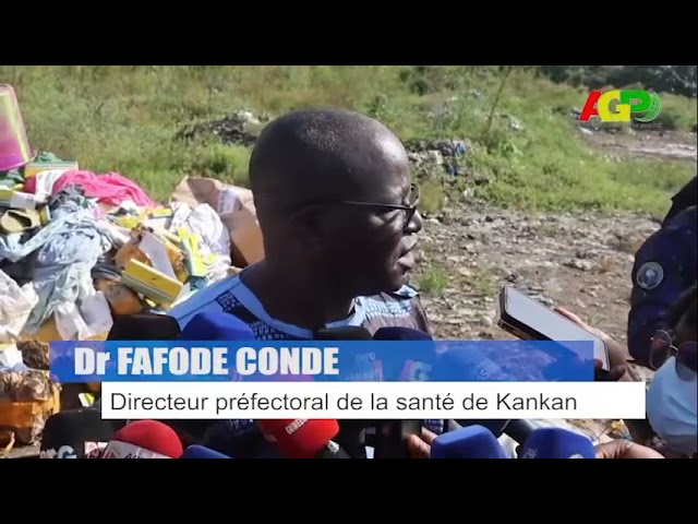 Kankan : plusieurs produits impropres à la consommation incinérés sur le site de Kobikörö