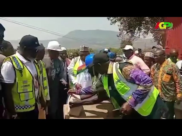 KINDIA / BAMBAN : POSE DE LA PREMIÈRE PIERRE DE LA CONSTRUCTION D’UN LYCÉE D’EXCELLENCE