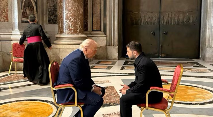 Trump quitte Rome après avoir rencontré Zelensky en marge des funérailles du pape (AFP)