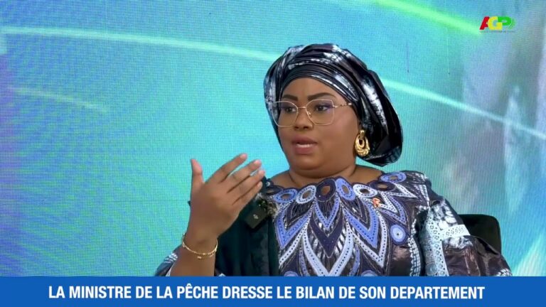 L’INVITÉ(E) DE LA RÉDACTION REÇOIT POUR VOUS LA MINISTRE DE LA PÊCHE ET DE L’ÉCONOMIE MARITIME, Mme FATIMA CAMARA. AVEC ELLE, NOUS AVONS PARLÉ DE SON BILAN