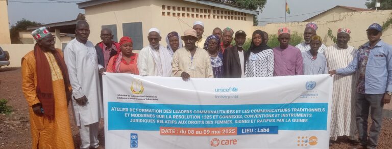 Labé: La convention 1325 au centre d’une formation des leaders communautaires et communicateurs  traditionnels et modernes