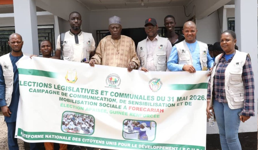 Forécariah : la PCUD entament ses actions de sensibilisation pour des élections apaisées