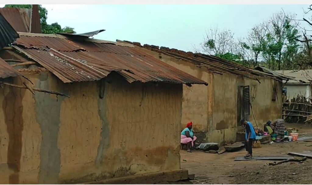 Kindia : Une tempête détruit plusieurs habitations à Mordia Cité dans Bangouya 