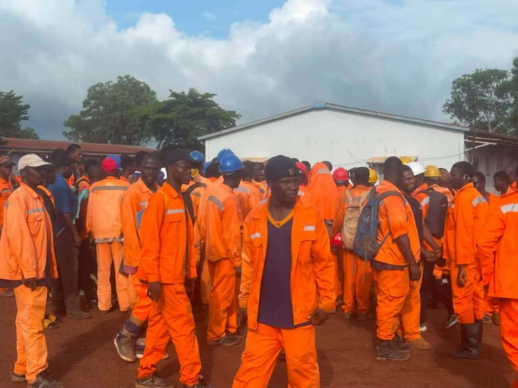 Forécariah/Mines et Fer de Layah : les travailleurs mobilisés pour le maintien de Xinyuan Mining sur le site minier de Yomboyéli