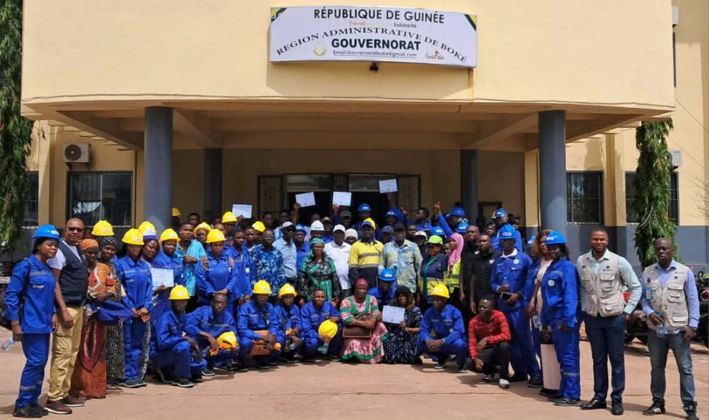Boké-Santé : L&rsquo;ONFPP lance la formation de vingt-cinq (25) jeunes en Hygiène Santé Sécurité Environnement (HSSE) dans le Secteur minier    