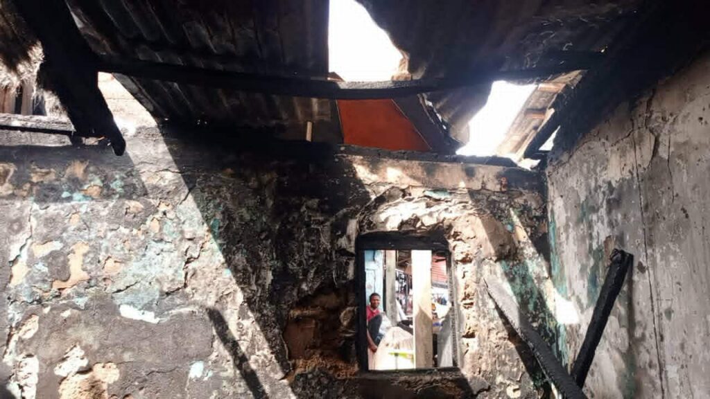 Gbessia : Un blessé grave et une maison ravagée suite à un incendie à la Cité 2
