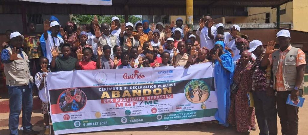Boké: Dix communautés de Kamsar renoncent officiellement à l&rsquo;excision et aux mariages d&rsquo;enfants