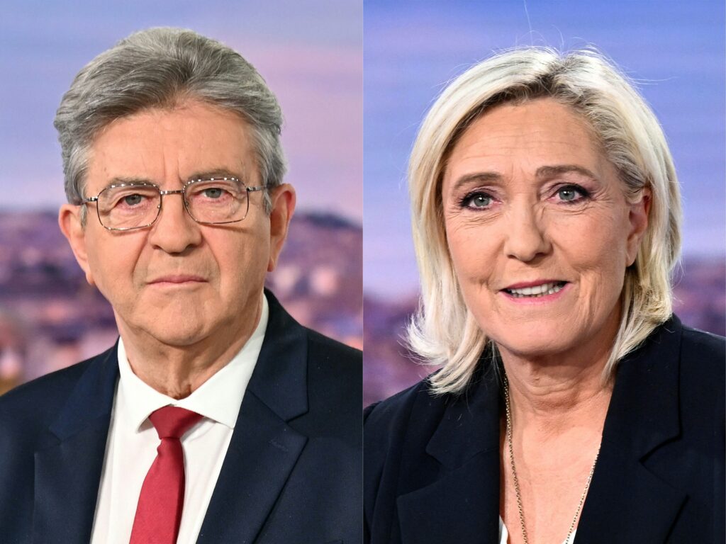 France/Présidentielle : Le Pen largement en tête, Mélenchon se rapproche du 2e tour (sondage)