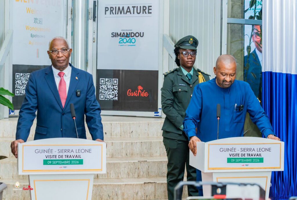 Conakry : La Guinée et la Sierra Léone consolident leur coopération et leur communauté de destin