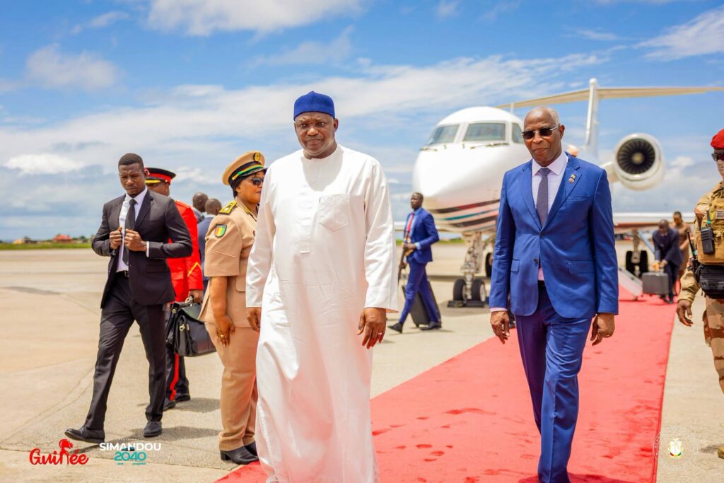 Guinée-Gambie : le Président Adama BARROW reçu à Conakry pour renforcer les liens entre les deux pays