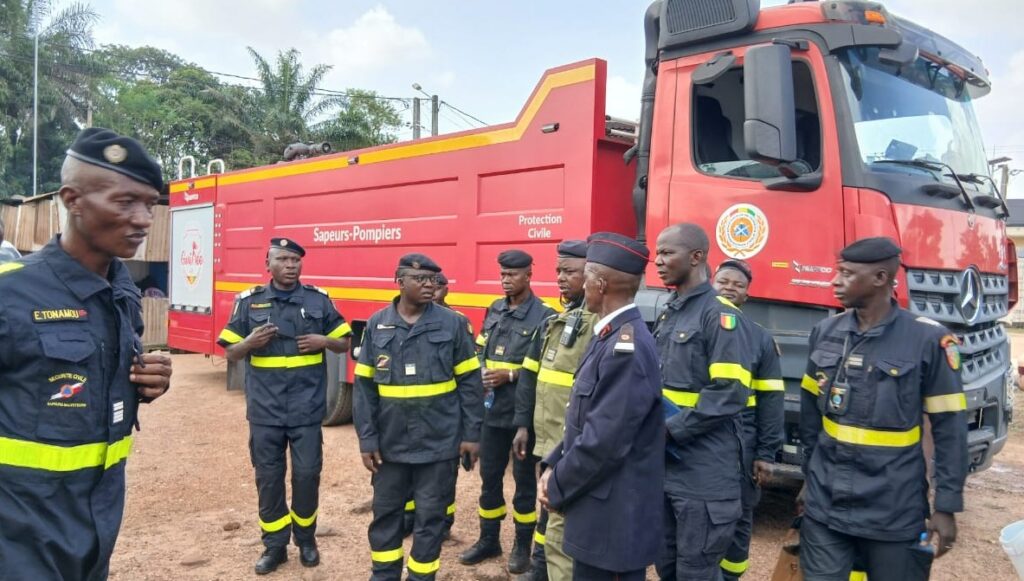 Coyah : Les services de la Protection Civile dotés d’équipements